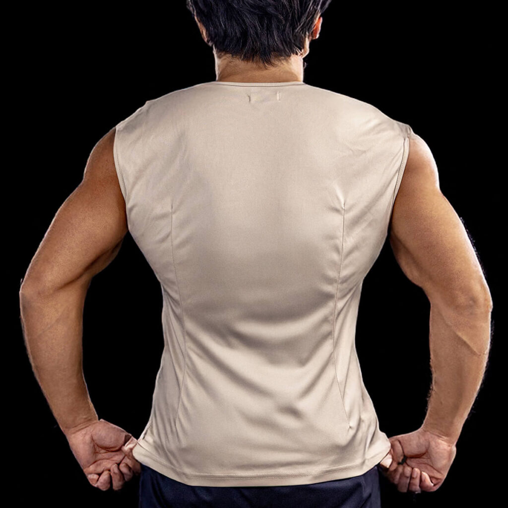 インナーシャツ-背中から見たとき