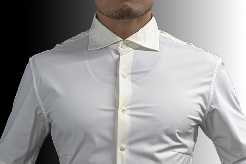 ワイシャツ-胸板